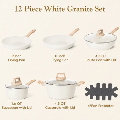 Granite Induction Cookware Set